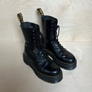 Dr. Martens Jadon Hi Platform Black Boots Size EU 39 / US 8 / UK 6